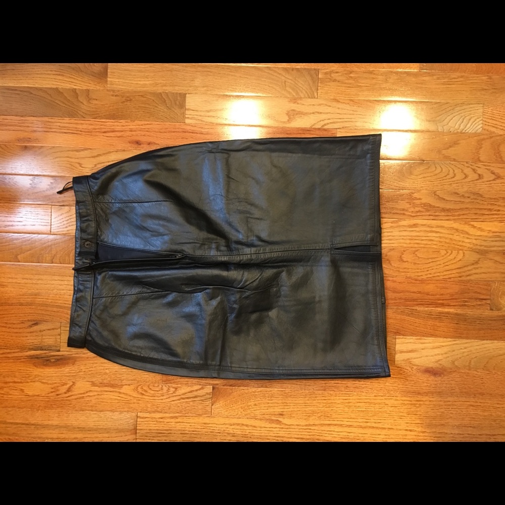 Vintage Leather Skirt
